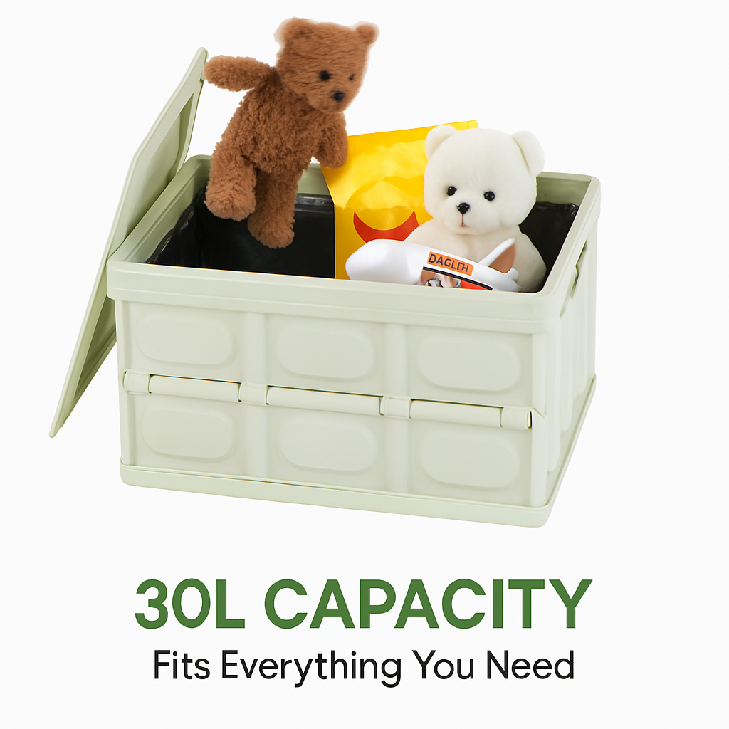 Collapsible Storage Bins with Dustproof Lid