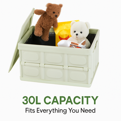 Collapsible Storage Bins with Dustproof Lid