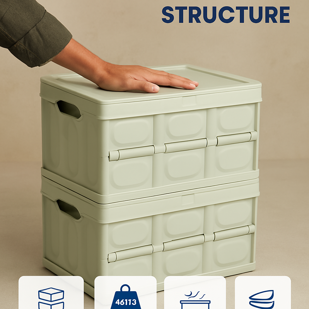 Collapsible Storage Bins with Dustproof Lid
