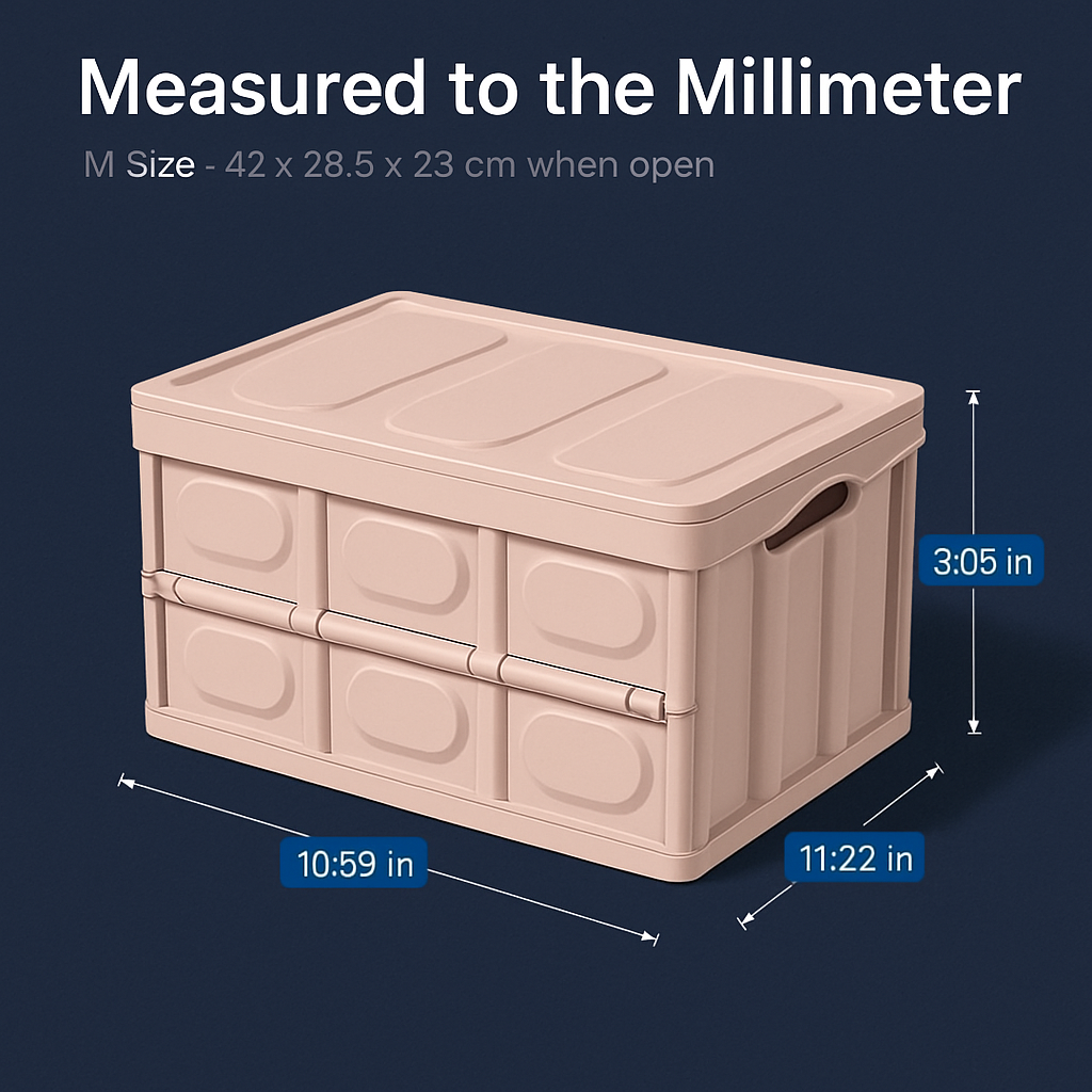 Collapsible Storage Bins with Dustproof Lid