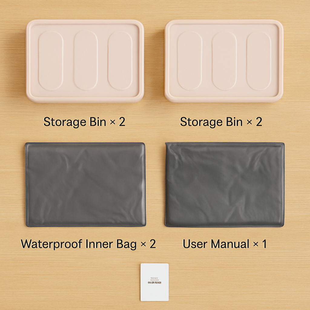 Collapsible Storage Bins with Dustproof Lid