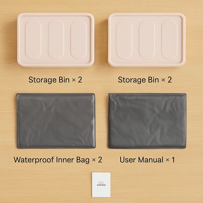 Collapsible Storage Bins with Dustproof Lid
