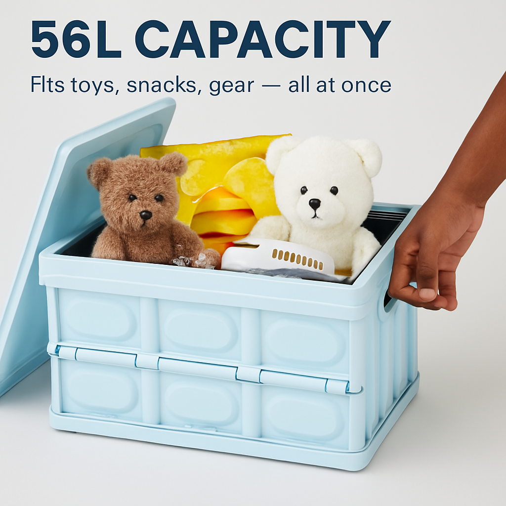 Collapsible Storage Bins with Dustproof Lid