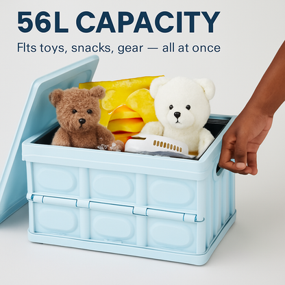 Collapsible Storage Bins with Dustproof Lid