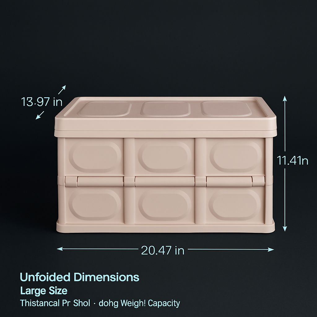 Collapsible Storage Bins with Dustproof Lid