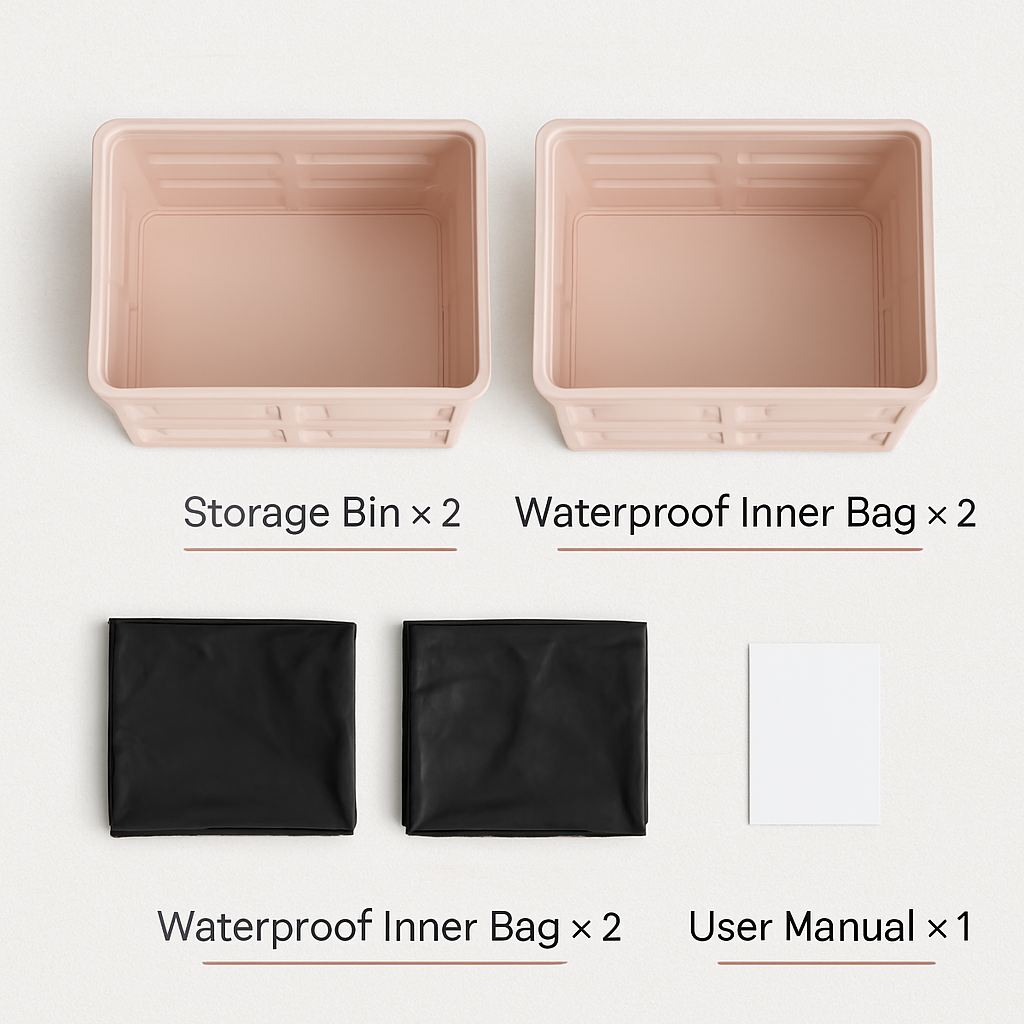 Collapsible Storage Bins with Dustproof Lid