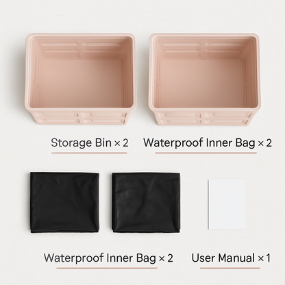 Collapsible Storage Bins with Dustproof Lid