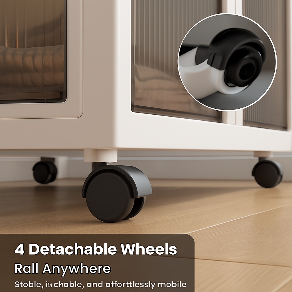 Foldable Storage Bins with Lid, 3-Piece Set