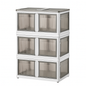 Foldable Storage Bins with Lid, 3-Piece Set