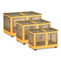 Foldable Storage Bins with Lid, 3-Piece Set