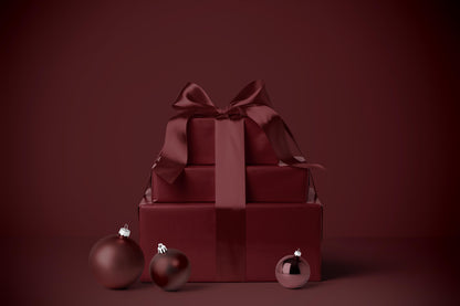 Burgundy Solid Color Holiday Wrapping Paper