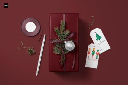 Burgundy Solid Color Holiday Wrapping Paper