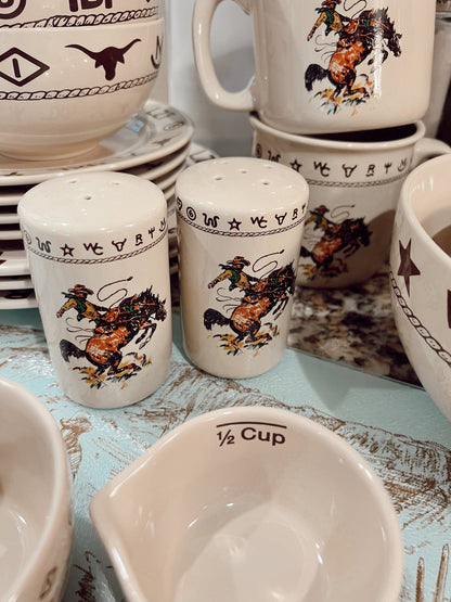 The Bronc Salt & Pepper Shakers