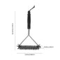 Kitchen Accessories BBQ Grill Brush and Scraper Barbecue Kit Cleaning Brush Stainless Steel Tools Wire Bristles Triangle BBQ Grill Cleaning Brush for Weber Gas Charcoal Porcelain Cast Iron & All Grilling Grates Accessories