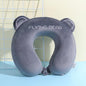 Memory Foam U-Shaped Pillow Slow Rebound Neck Pillow Nap Airplane Pillow Travel Cartoon Memory U-Shaped Headrest Long Trip Memory Foam Pillow with Snap U-Shaped Airplane Car Flight Head Neck Support Pillow with Washable Cover