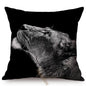 Modern Black And White Animals Portrait Photography Of Lion Zebra Elephant Tiger Pattern Sofa Pillow Cover Home Decor Square Cushions Cover 45x45cm