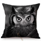 Modern Black And White Animals Portrait Photography Of Lion Zebra Elephant Tiger Pattern Sofa Pillow Cover Home Decor Square Cushions Cover 45x45cm