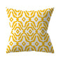 New Yellow Cushion Cases Modern Fashion Abstract Art Decorative Modern Pillow Covers Beautiful Pattern Square Pillow Case Sofa Car Couch Decorative Cover For Pillows 45x45CM