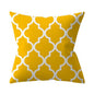 New Yellow Cushion Cases Modern Fashion Abstract Art Decorative Modern Pillow Covers Beautiful Pattern Square Pillow Case Sofa Car Couch Decorative Cover For Pillows 45x45CM