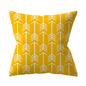 New Yellow Cushion Cases Modern Fashion Abstract Art Decorative Modern Pillow Covers Beautiful Pattern Square Pillow Case Sofa Car Couch Decorative Cover For Pillows 45x45CM