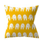 New Yellow Cushion Cases Modern Fashion Abstract Art Decorative Modern Pillow Covers Beautiful Pattern Square Pillow Case Sofa Car Couch Decorative Cover For Pillows 45x45CM