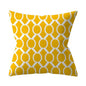New Yellow Cushion Cases Modern Fashion Abstract Art Decorative Modern Pillow Covers Beautiful Pattern Square Pillow Case Sofa Car Couch Decorative Cover For Pillows 45x45CM