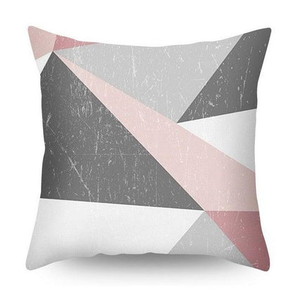 Nordic Style Pillow Covers Plant Letter Flower Geometric Sofa Cushion cover Headrest Pink Party Decorations Gift For Kids Geometric Decorative Throw Pillow Covers Square Cotton Cushion Covers Outdoor Sofa Home Pillow Covers