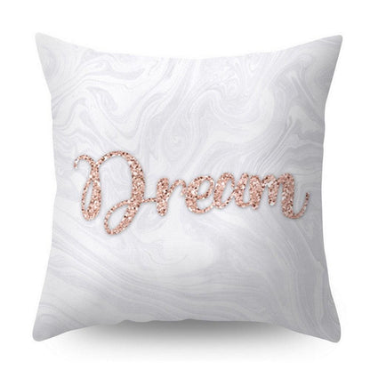 Nordic Style Pillow Covers Plant Letter Flower Geometric Sofa Cushion cover Headrest Pink Party Decorations Gift For Kids Geometric Decorative Throw Pillow Covers Square Cotton Cushion Covers Outdoor Sofa Home Pillow Covers