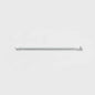 Room Essentials Adjustable Metal Tension Rod 24-40" White Shower Curtain
