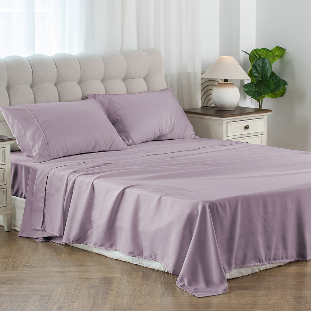 Kasentex Lightweight Sheet Set Full/Queen/King - Breathable Deep Pocket Bed Sheets with Pillowcases