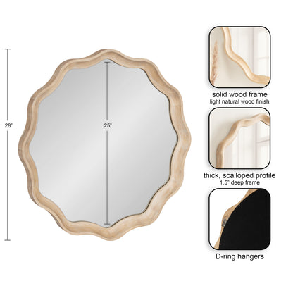 Hatherleigh Round Scallop Mirror