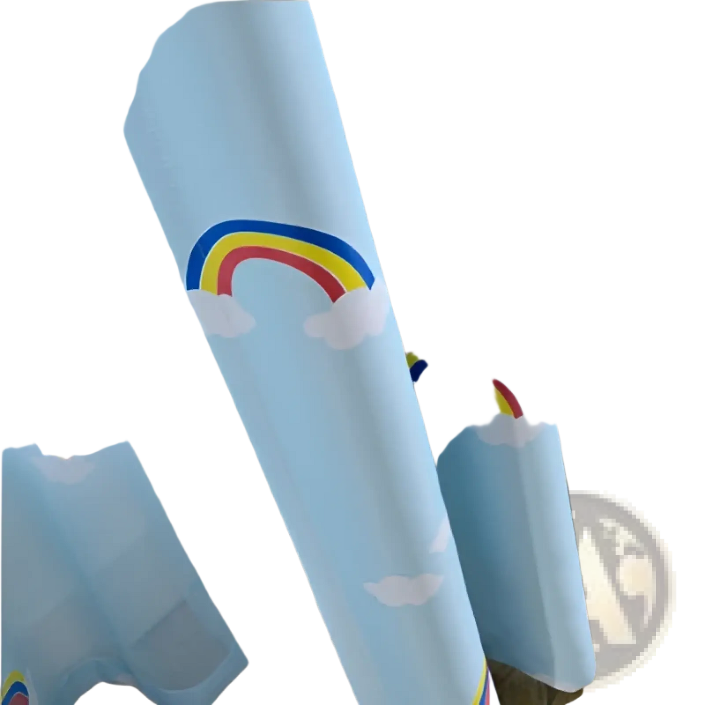 Rainbow Blackout and Sheer Curtains for Kids Room