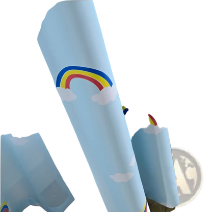 Rainbow Blackout and Sheer Curtains for Kids Room