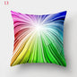 Rainbow Pillowcase Colorful Pillow Covers Cushion Cover Rainbow Throw Pillow Case Cushion Covers Abstract Swirl Rainbow Blue Green Red Bright Colors Wave Blend Throw Pillow Covers