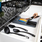 Decobella 18-Knife Block: Space Saving Double Row Knife Organizer for Kitchen, Protects & Stores Knives - Dishwasher Safe