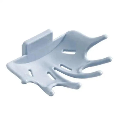 Soap Holder Bathroom Shower Dish Plates Storage Box With Drain Wall Mounted Self Adhesive Plastic Supplies Bathroom Soap Rack Suction Cup Bathroom Soap Dish Holder Shower Soap Dish Saver Tray Bar Soap Sponge Holder for Shower Bathroom Tub and Kitchen