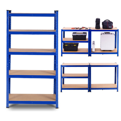 29.5 x 59 Inch Adjustable 5-layer 2000 lbs Capacity Tool Shelf-Blue