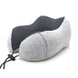 U-Shape Travel Pillow Pure Memory Foam Neck Pillow for Airplane Office Nap Cervical Pillows Flight Sleeping Head Neck Support Memory Cotton Neck Pillow Cervical Vertebra Travel Portable Noon Break Aircraft Neck Pillow For Traveling