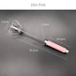 Unique Design Semi-automatic Egg Beater 304 Stainless Steel Egg Whisk Manual Hand Mixer Self Turning Egg Stirrer Kitchen Accessories Egg Tools