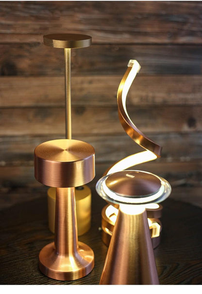 USB Dimming Bar Desk Lamp Hotel Coffee Shop Wireless Charging Touch Bedroom Bedside LED Restaurant Table Lights Art Night Light Decorative Table Lamp Cute Study Lamps for Bedroom Décor