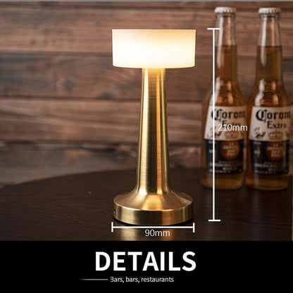 USB Dimming Bar Desk Lamp Hotel Coffee Shop Wireless Charging Touch Bedroom Bedside LED Restaurant Table Lights Art Night Light Decorative Table Lamp Cute Study Lamps for Bedroom Décor