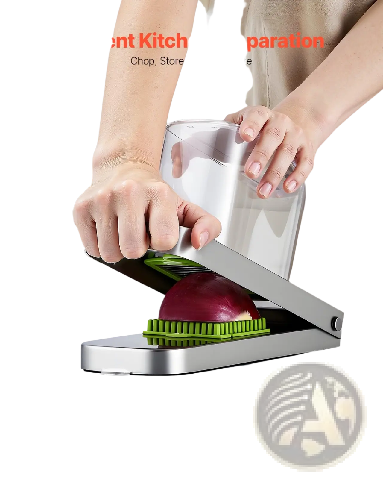 Vegetable Chopper 3 Stainless Blades with Container