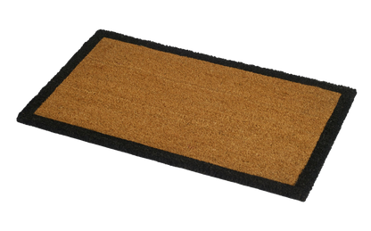 Black Border Coir Doormat